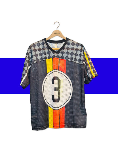 Number 3 Retro Mesh Jersey – Loose-Fit Edition