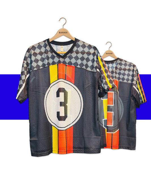 Number 3 Retro Mesh Jersey – Loose-Fit Edition