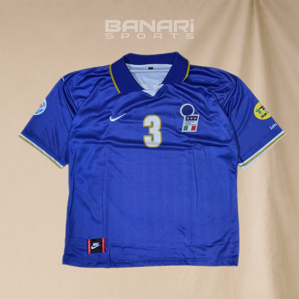 Italy Maldini 3 Retro Home Jersey