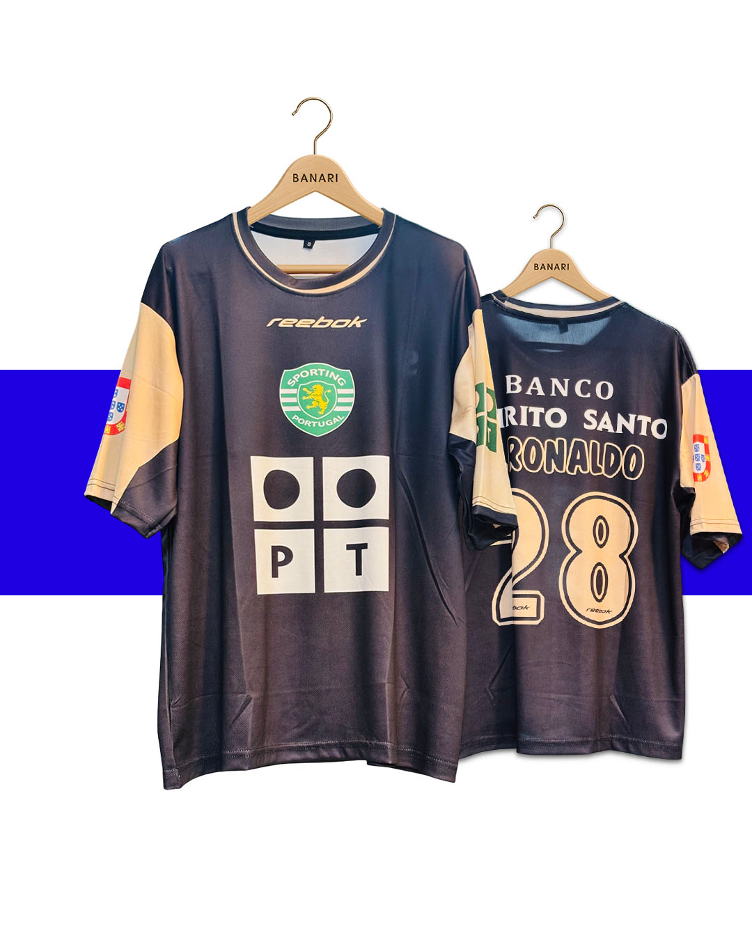 Sporting CP 2003–04 Home Kit – Ronaldo #28 Retro Edition